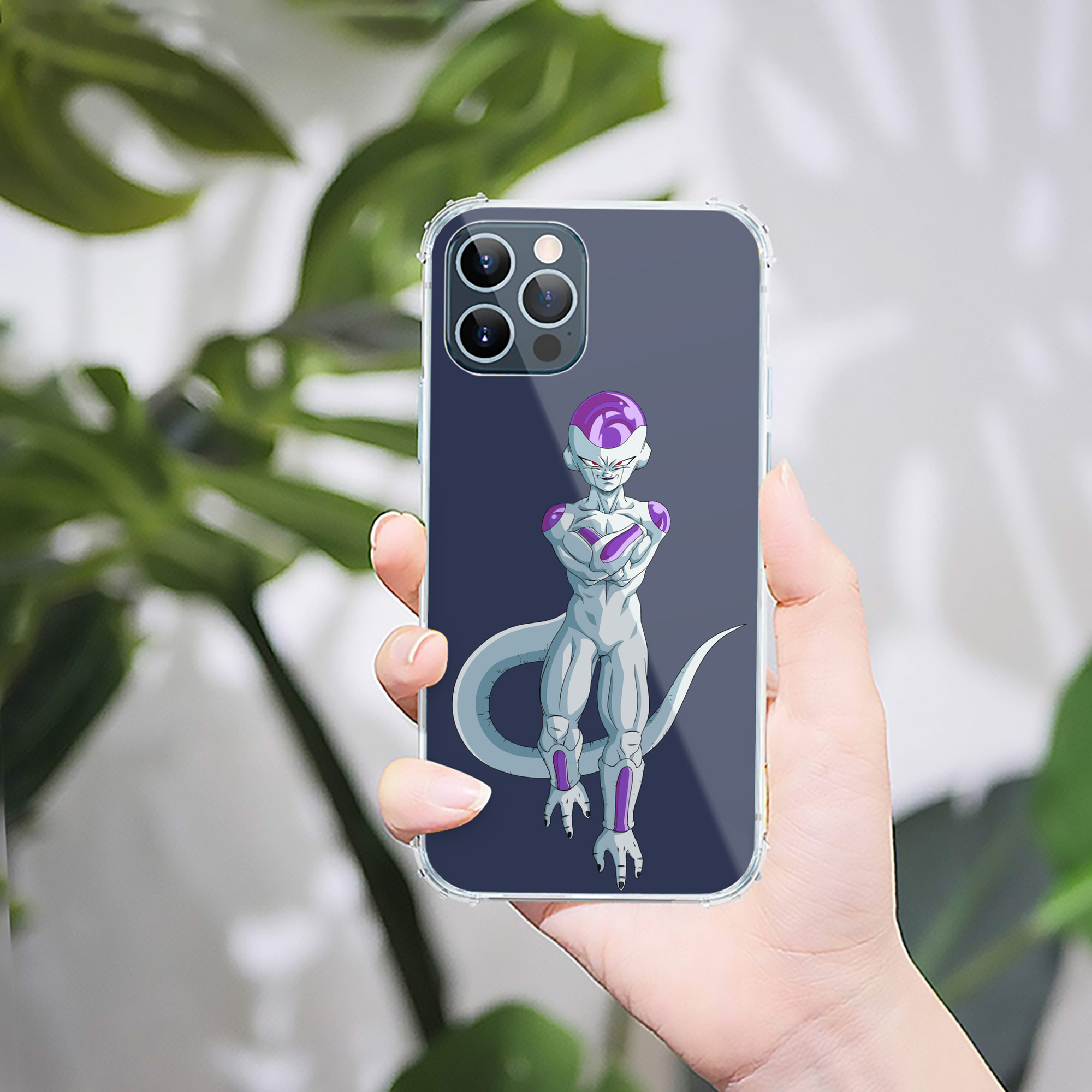 （画像用） ドラゴンボール フリーザ DRAGON BALL Frieza 【iPhone 12シリーズ対応】透明スマホケース（クリアソフトケース）